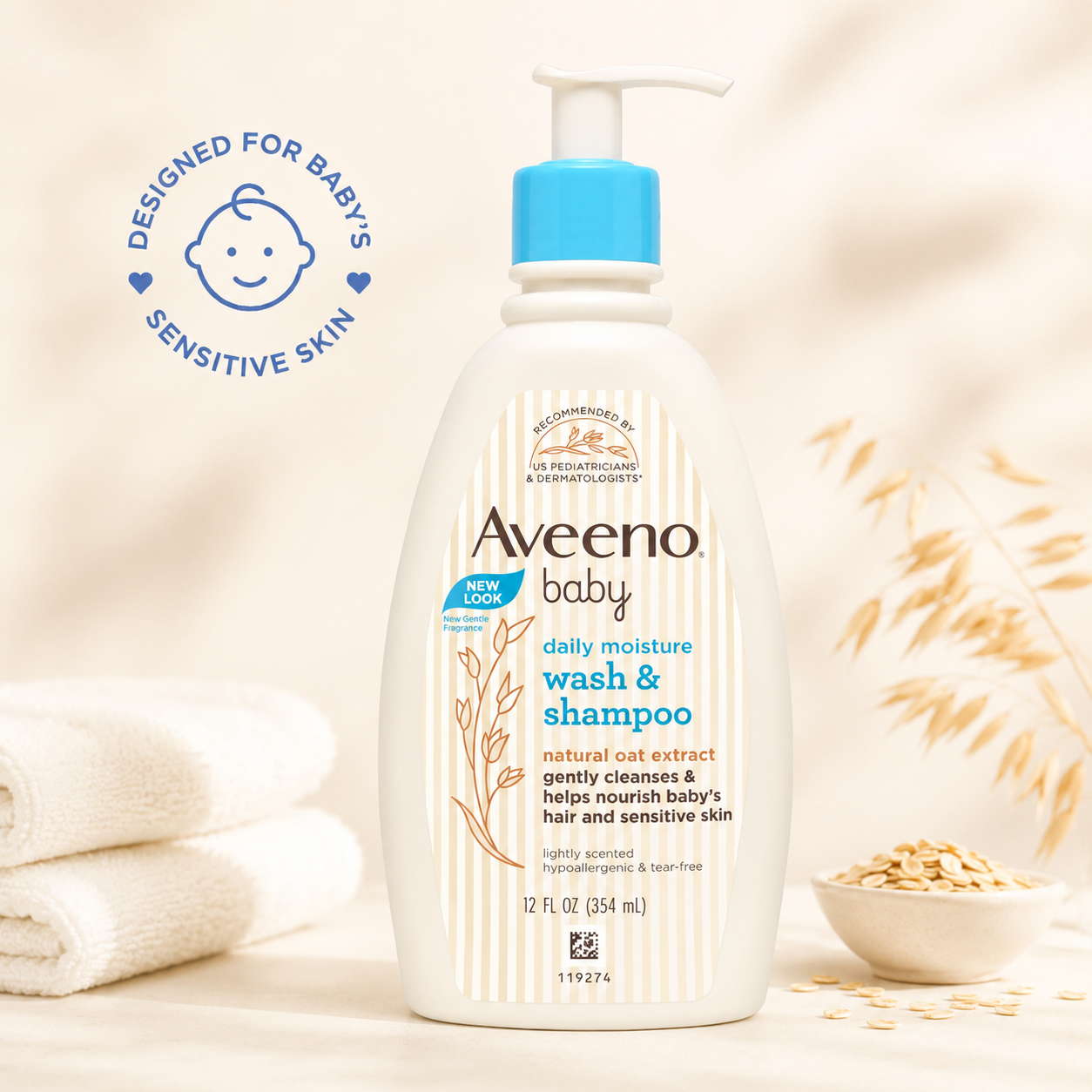 Aveeno Baby Daily Moisture Wash & Shampoo