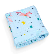 Magic Unicorn Muslin Baby Blanket