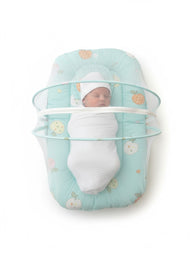 Baby Mint Printed Mosquito Net Bed