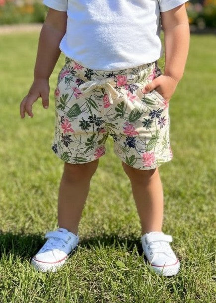 Trendy Printed Cotton Shorts for Girls – Tropical & Weekend Vibes