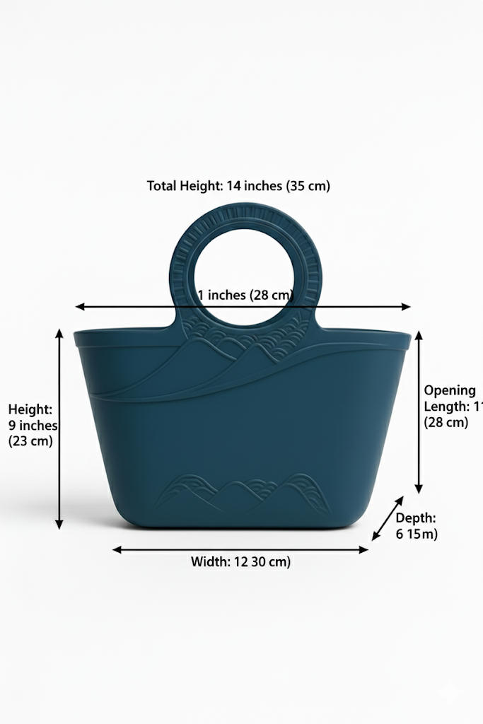 Round Handle Designer Plastic Baskets – Elegant & Durable