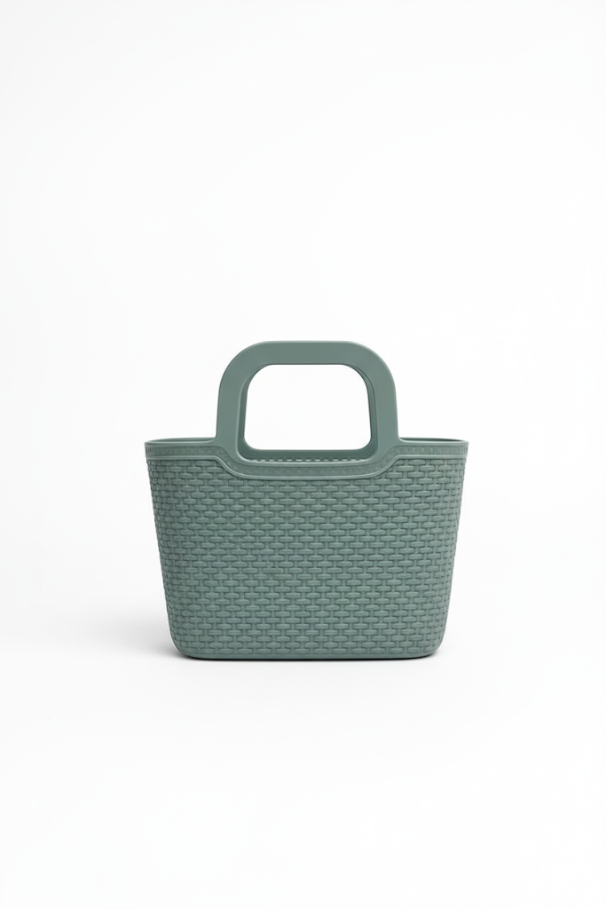 Woven Texture Plastic Baskets – Trendy & Practical