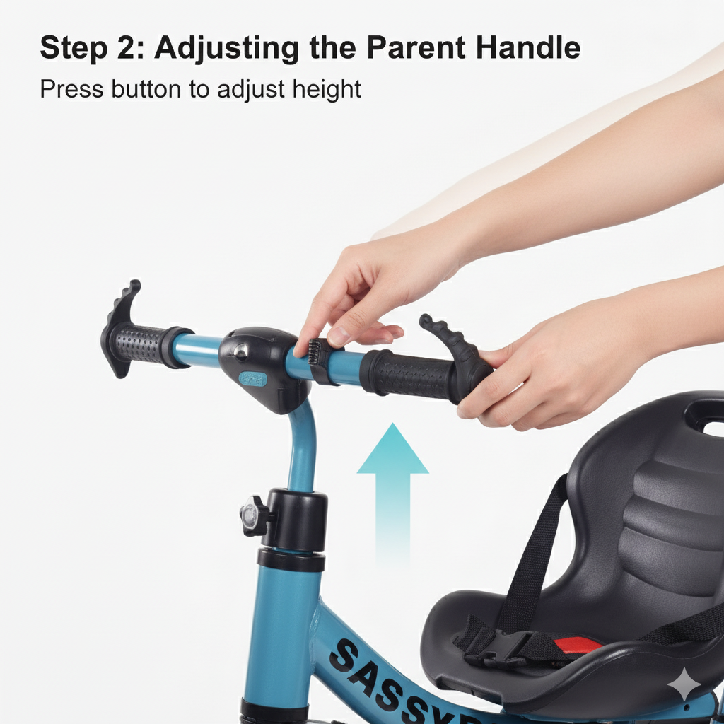 Kids Tricycle Seat with Safety Belt – Comfortable & Secure Ride