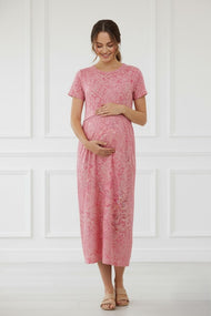 Blush Paisley Feeding Maxi Dress