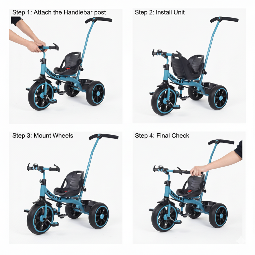 Kids Tricycle Seat with Safety Belt – Comfortable & Secure Ride