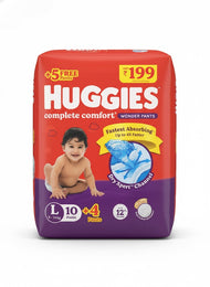 Huggies Complete Comfort Wonder Pants – L (9–14 kg)