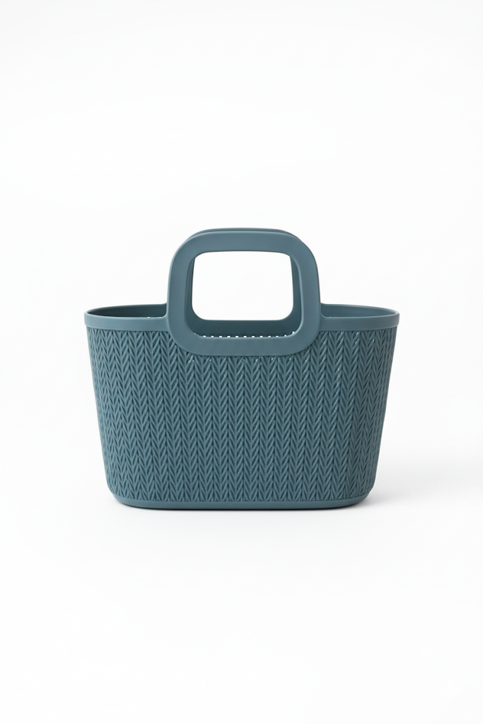 tylish Multipurpose Plastic Baskets with Textured Handle