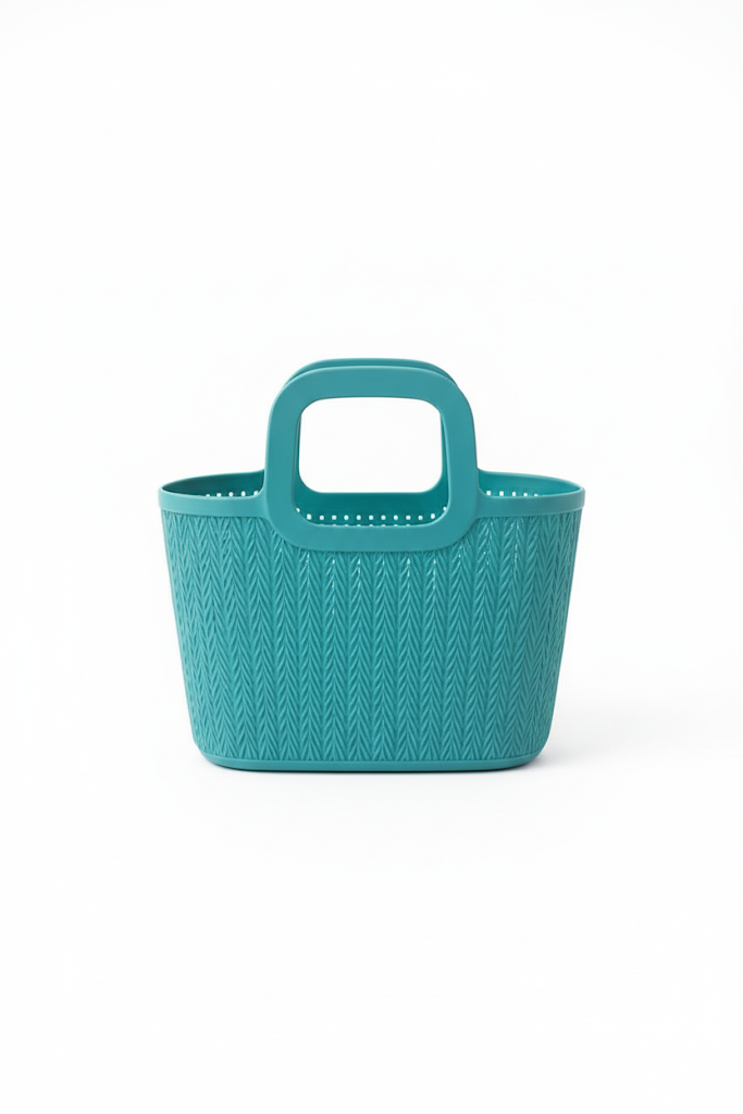 tylish Multipurpose Plastic Baskets with Textured Handle - Mamadada
